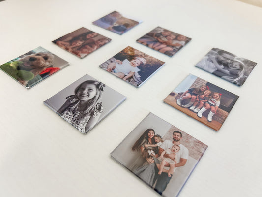 2" x 2" Custom Square Photo Magnets