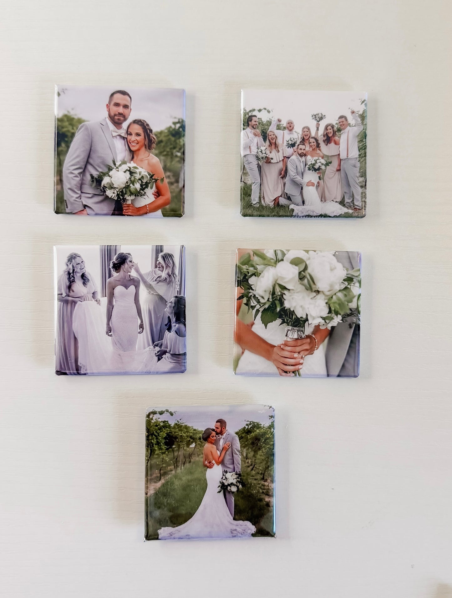 2" x 2" Custom Square Photo Magnets